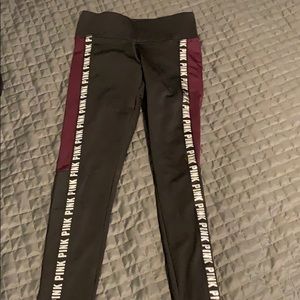Pink Victoria secret leggings. xs
